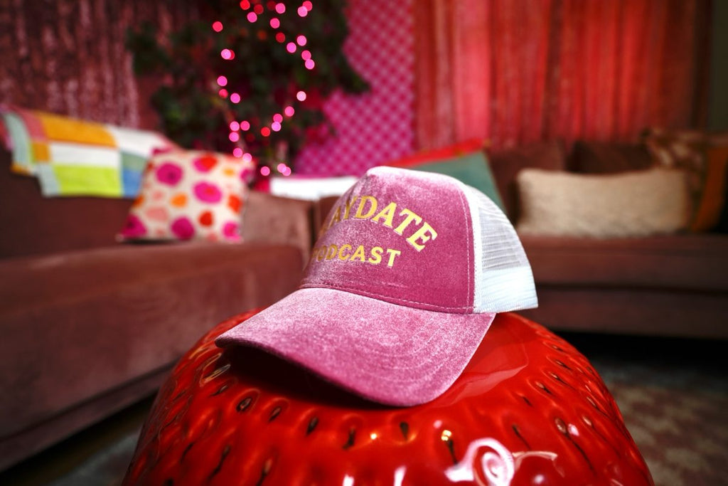 The Classic Velvet Trucker Hat (Pink & Yellow PLAYDATE PODCAST)