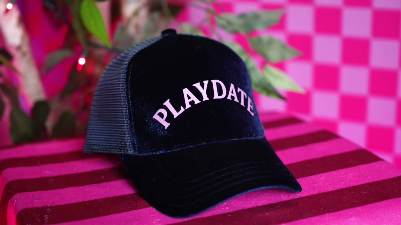 The Classic Velvet Trucker Hat (Royal PLAYDATE)